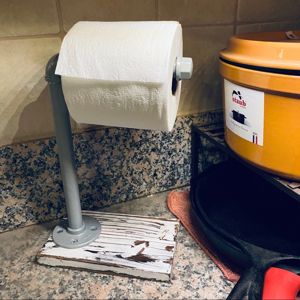 Farmhouse Toilet Paper Holder, Towel Holder